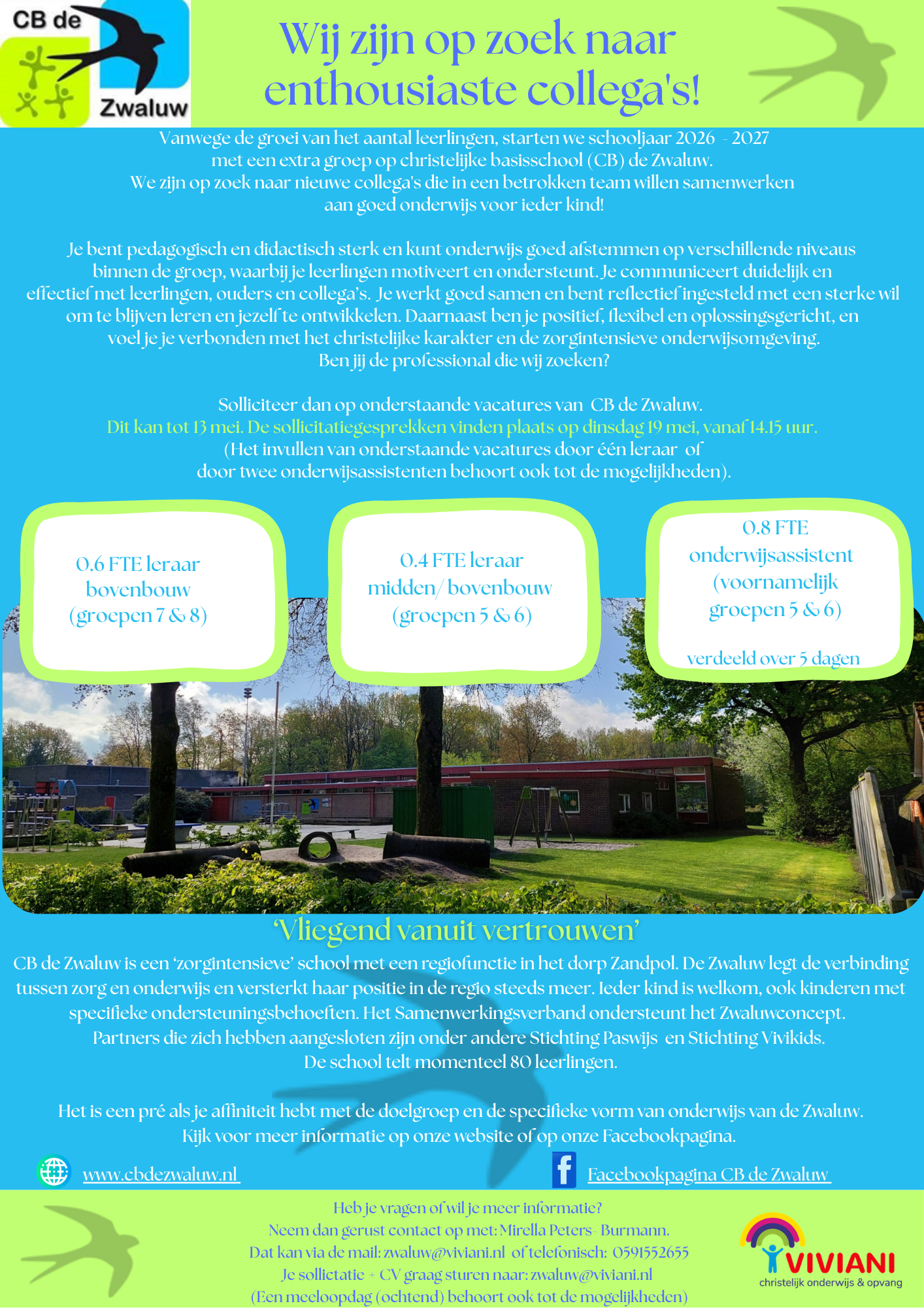 Vacatures cb de Zwaluw
